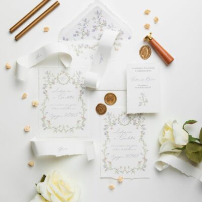 Partecipazioni per matrimonio personalizzate. EC Studio